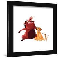 Gallery Pops Disney The Lion King - Pumbaa, Timon and Simba Wall Art-Trends International-Framed Gallery Pops