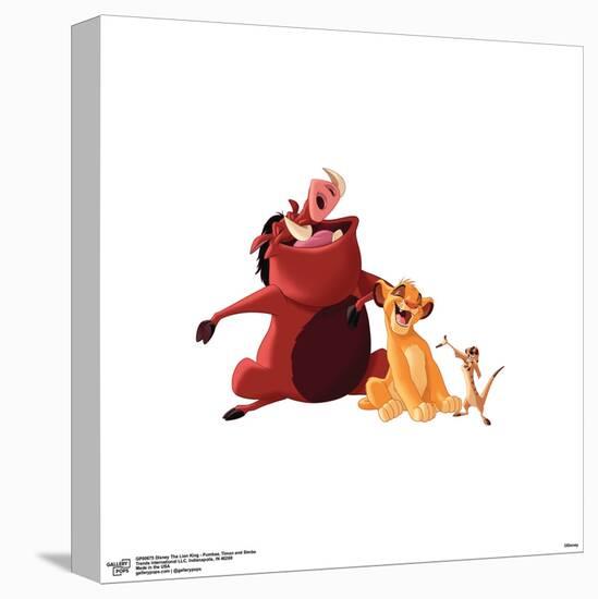 Gallery Pops Disney The Lion King - Pumbaa, Timon and Simba Wall Art-Trends International-Stretched Canvas