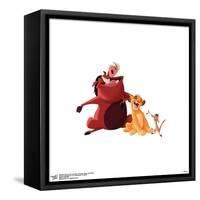 Gallery Pops Disney The Lion King - Pumbaa, Timon and Simba Wall Art-Trends International-Framed Stretched Canvas