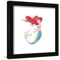 Gallery Pops Disney The Little Mermaid - Ariel Watercolor Portrait Wall Art-Trends International-Framed Gallery Pops