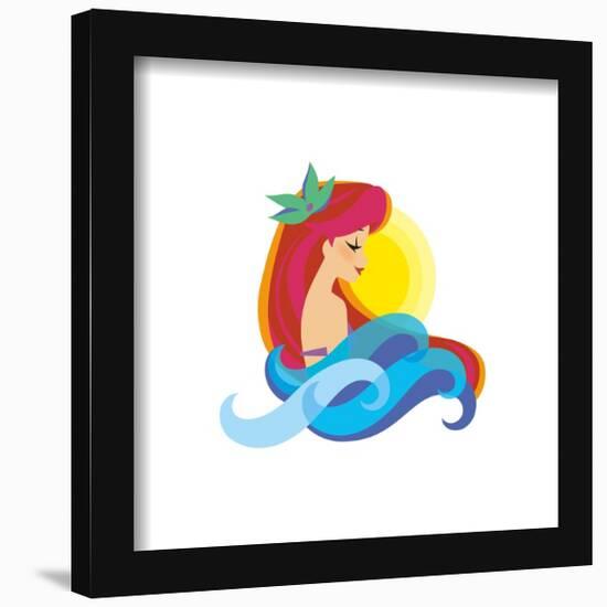 Gallery Pops Disney The Little Mermaid - Ariel Waves Wall Art-Trends International-Framed Gallery Pops