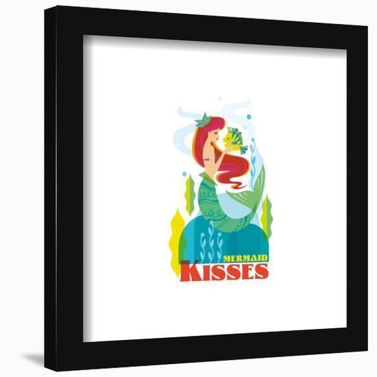 Gallery Pops Disney The Little Mermaid - Mermaid Kisses Wall Art-Trends International-Framed Gallery Pops