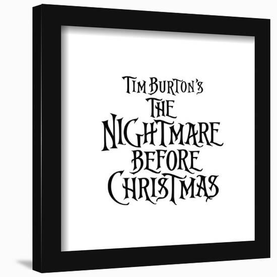 Gallery Pops Disney Tim Burton's The Nightmare Before Christmas - Logo Wall Art-Trends International-Framed Gallery Pops