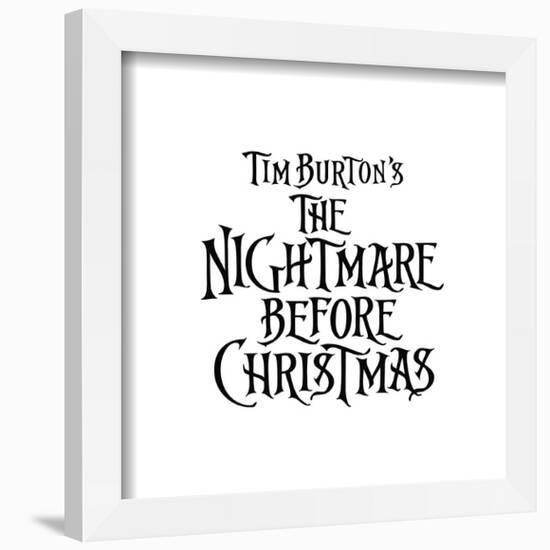 Gallery Pops Disney Tim Burton's The Nightmare Before Christmas - Logo Wall Art-Trends International-Framed Gallery Pops