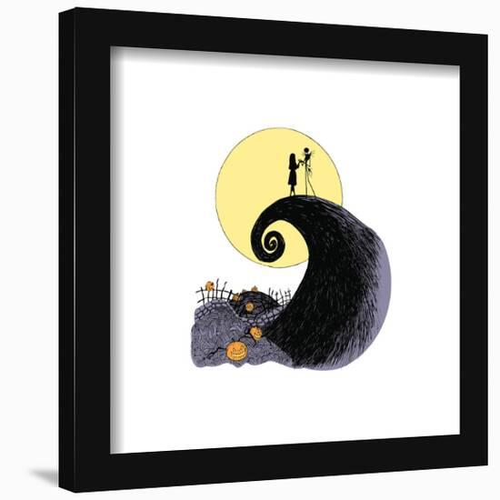 Gallery Pops Disney Tim Burton's The Nightmare Before Christmas - Moon Wall Art-Trends International-Framed Gallery Pops