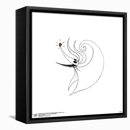 Gallery Pops Disney Tim Burton's The Nightmare Before Christmas - Zero Wall Art-Trends International-Framed Stretched Canvas