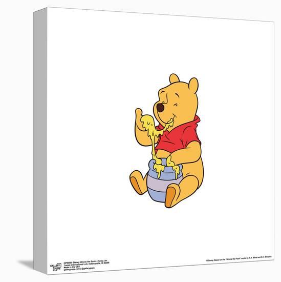 Gallery Pops Disney Winnie Disney The Pooh - Honey Jar Wall Art-Trends International-Stretched Canvas