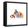 Gallery Pops Disney Winnie Disney The Pooh - Huddled Up Wall Art-Trends International-Framed Stretched Canvas