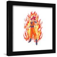Gallery Pops Dragon Ball: Super - Super Saiyan God Goku Wall Art-Trends International-Framed Gallery Pops