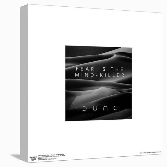 Gallery Pops Dune - Fear Is The Mind-Killer Wall Art-Trends International-Stretched Canvas