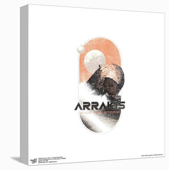 Gallery Pops Dune: Part Two - Arrakis Ride Storm Wall Art-Trends International-Stretched Canvas