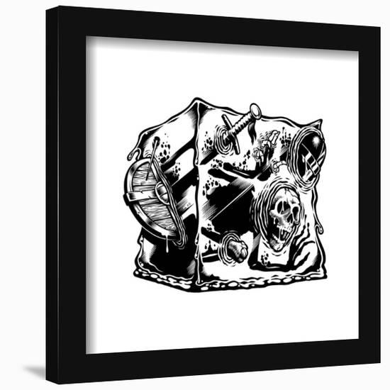 Gallery Pops Dungeons & Dragons - Classic Gelatinous Cube Wall Art-Trends International-Framed Gallery Pops