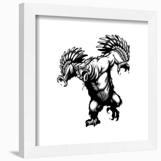 Gallery Pops Dungeons & Dragons - Classic Owlbear Wall Art-Trends International-Framed Gallery Pops