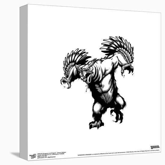 Gallery Pops Dungeons & Dragons - Classic Owlbear Wall Art-Trends International-Stretched Canvas