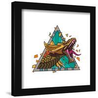 Gallery Pops Dungeons & Dragons: Honor Among Thieves - Gold Dragon Badge Wall Art-Trends International-Framed Gallery Pops