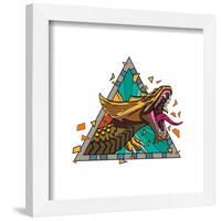 Gallery Pops Dungeons & Dragons: Honor Among Thieves - Gold Dragon Badge Wall Art-Trends International-Framed Gallery Pops