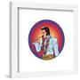 Gallery Pops Elvis Presley - Aloha From Hawaii Illustrated Badge Wall Art-Trends International-Framed Gallery Pops