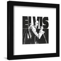 Gallery Pops Elvis Presley - Elvis Text Graphic Wall Art-Trends International-Framed Gallery Pops