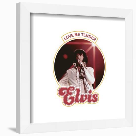 Gallery Pops Elvis Presley - Love Me Tender Badge Wall Art-Trends International-Framed Gallery Pops