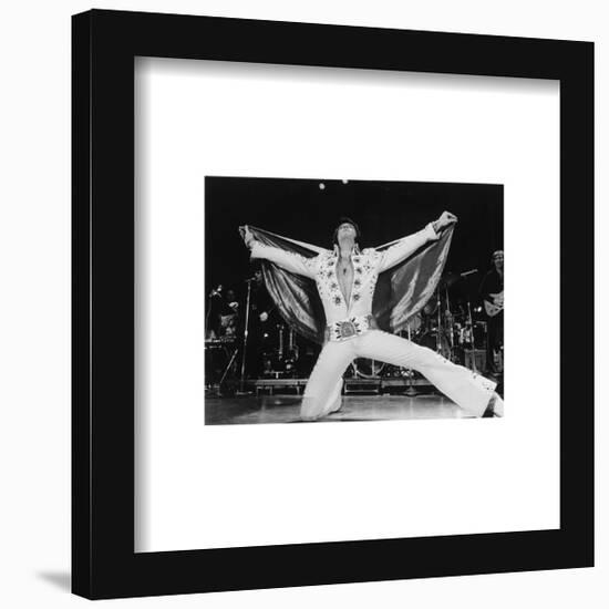 Gallery Pops Elvis Presley - Red Lion Jumpsuit Cape Photo Wall Art-Trends International-Framed Gallery Pops