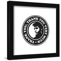Gallery Pops Elvis Presley - Thank You Very Much Badge Wall Art-Trends International-Framed Gallery Pops