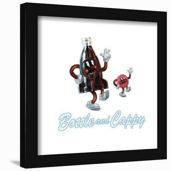 Gallery Pops Fallout 4 - Bottle and Cappy Nuka-Cola Wall Art-Trends International-Framed Gallery Pops