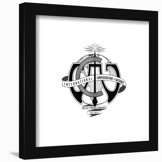 Gallery Pops Fantastic Beasts: The Secrets of Dumbledore - Confederation Logo Wall Art-Trends International-Framed Gallery Pops