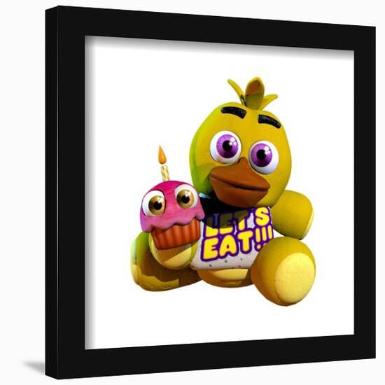 Gallery Pops Five Nights at Freddy's - Chica Plushie Wall Art-Trends International-Framed Gallery Pops