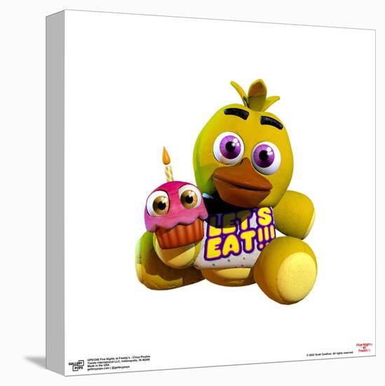 Gallery Pops Five Nights at Freddy's - Chica Plushie Wall Art-Trends International-Stretched Canvas