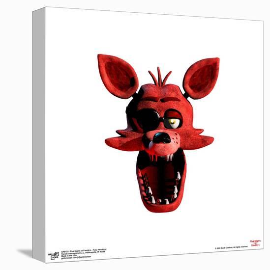 Gallery Pops Five Nights at Freddy's - Foxy Headshot Wall Art-Trends International-Stretched Canvas