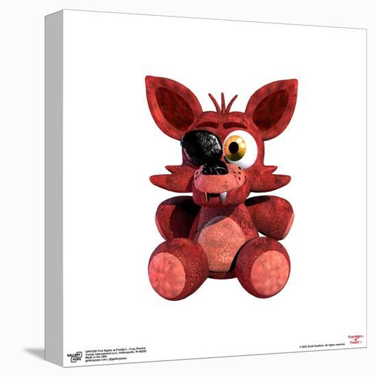 Gallery Pops Five Nights at Freddy's - Foxy Plushie Wall Art-Trends International-Stretched Canvas