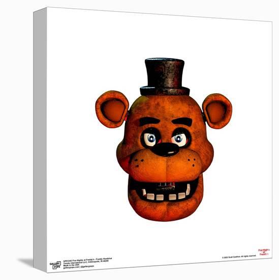 Gallery Pops Five Nights at Freddy's - Freddy Headshot Wall Art-Trends International-Stretched Canvas