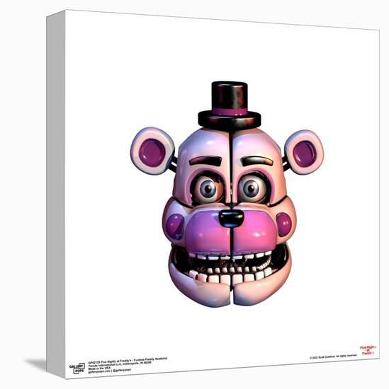 Gallery Pops Five Nights at Freddy's - Funtime Freddy Headshot Wall Art-Trends International-Stretched Canvas