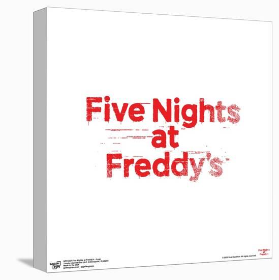 Gallery Pops Five Nights at Freddy's - Logo Wall Art-Trends International-Stretched Canvas