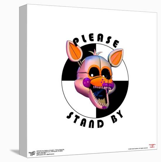 Gallery Pops Five Nights at Freddy's - Please Stand By Wall Art-Trends International-Stretched Canvas