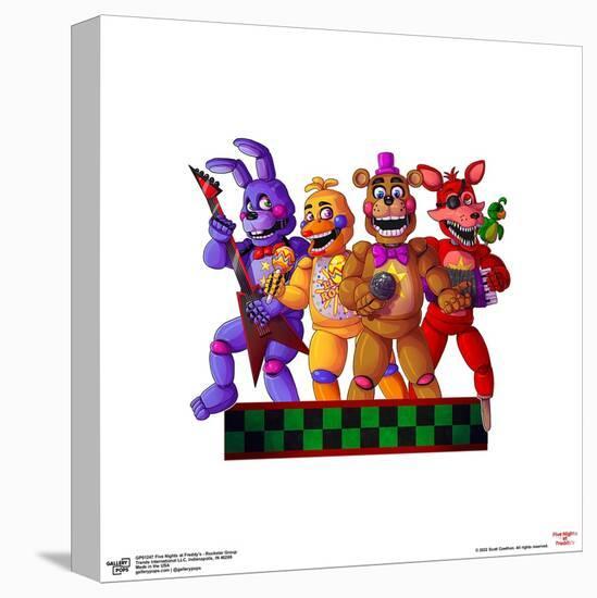 Gallery Pops Five Nights at Freddy's - Rockstar Group Wall Art-Trends International-Stretched Canvas