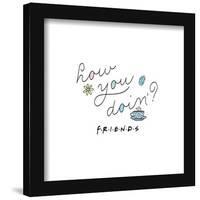 Gallery Pops Friends - How You Doin'? Illustrated Wall Art-Trends International-Framed Gallery Pops