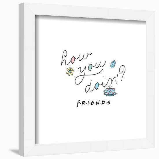 Gallery Pops Friends - How You Doin'? Illustrated Wall Art-Trends International-Framed Gallery Pops