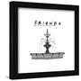 Gallery Pops Friends - Illustrated Fountain Wall Art-Trends International-Framed Gallery Pops
