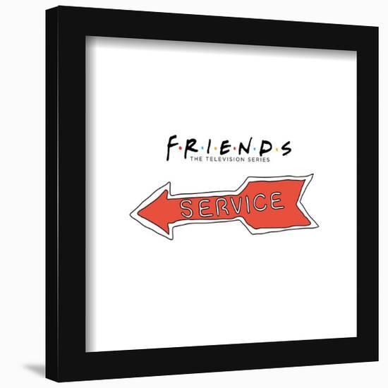 Gallery Pops Friends - Illustrated Service Sign Wall Art-Trends International-Framed Gallery Pops