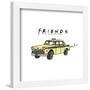 Gallery Pops Friends - Illustrated Taxi Wall Art-Trends International-Framed Gallery Pops
