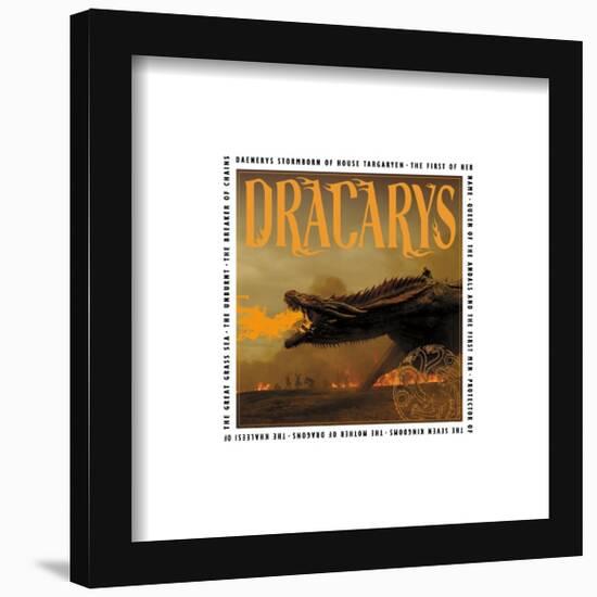 Gallery Pops Game of Thrones - Dracarys Wall Art-Trends International-Framed Gallery Pops