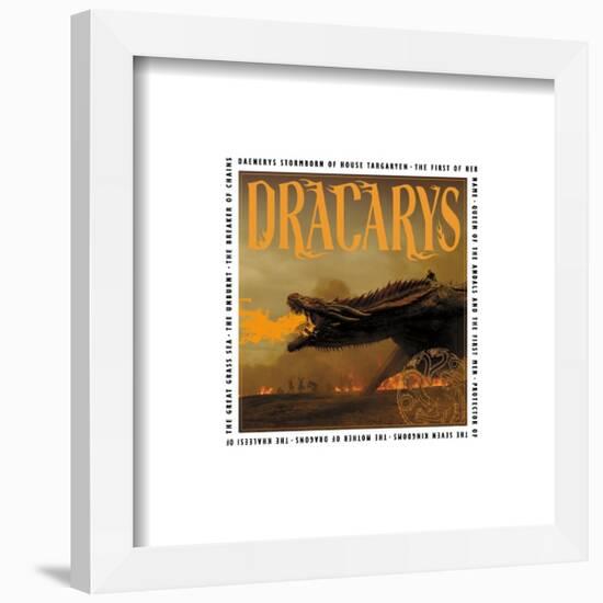 Gallery Pops Game of Thrones - Dracarys Wall Art-Trends International-Framed Gallery Pops