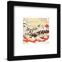 Gallery Pops Godzilla - Traditional Japanese King Ghidorah Flying Wall Art-Trends International-Framed Gallery Pops