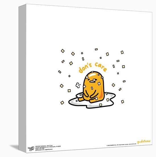 Gallery Pops Gudetama - Don't Care Wall Art-Trends International-Stretched Canvas