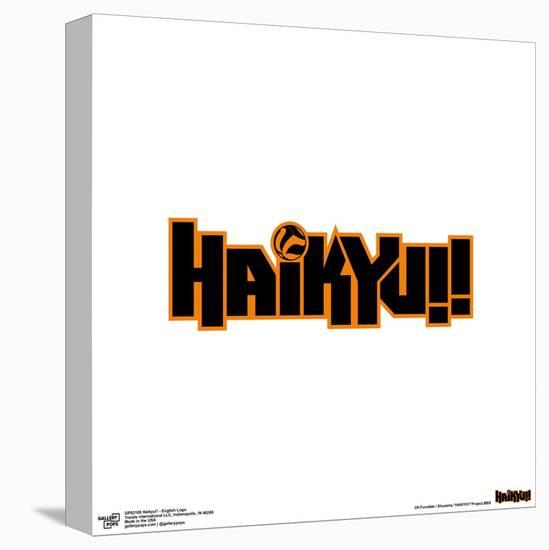 Gallery Pops Haikyu!! - English Logo Wall Art-Trends International-Stretched Canvas