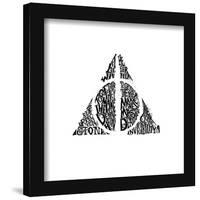 Gallery Pops Harry Potter - Deathly Hallows Word Art Wall Art-Trends International-Framed Gallery Pops