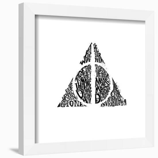 Gallery Pops Harry Potter - Deathly Hallows Word Art Wall Art-Trends International-Framed Gallery Pops