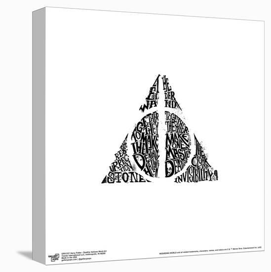 Gallery Pops Harry Potter - Deathly Hallows Word Art Wall Art-Trends International-Stretched Canvas