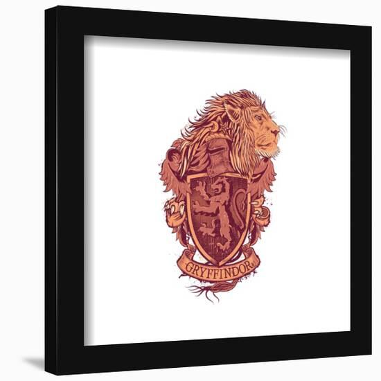 Gallery Pops Harry Potter - Gryffindor Crest Graphic Wall Art-Trends International-Framed Gallery Pops